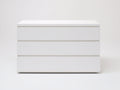 Kommode mit Schubladen Holzwerkstoff 100x45x80 cm - Weiß - modernes griffloses Design